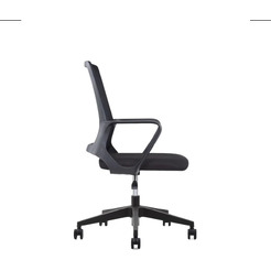 Кресло компьютерное SitZone U-0385 PL сетка/ткань, черный, крестов. пластик