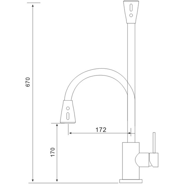 Смеситель Gross Aqua Neosteel 3241609SSG