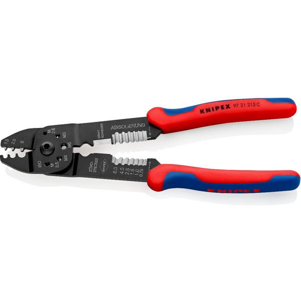 Пресс-клещи для резки и зачистки кабеля KNIPEX 9721215C