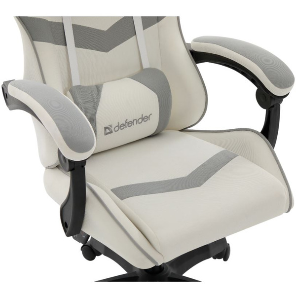 Кресло компьютерное Defender Savage (белый/серый)