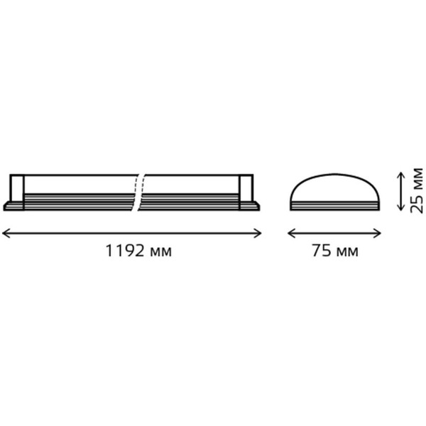 Светильник LED Gauss 40W 6500K 144125336
