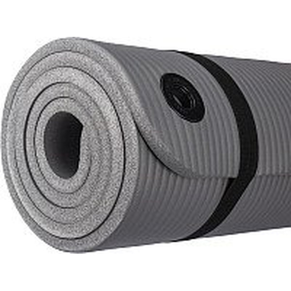 Коврик для йоги и фитнеса Sundays Fitness IR97506 (180x60x1см, серый)