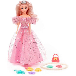 Кукла Полесье Ксюша в нарядном платье + аксессуары (8 элементов) (в коробке №3) 2574