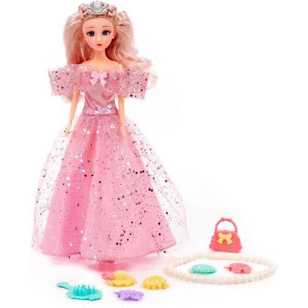 Кукла Полесье Ксюша в нарядном платье + аксессуары (8 элементов) (в коробке №3) 2574