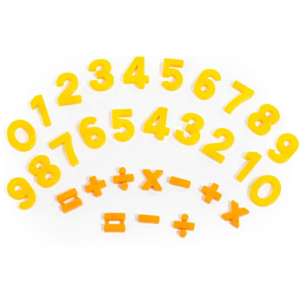 Набор цифр Полесье Первые уроки 70647 (20 цифр+10 математических знаков, магнит)