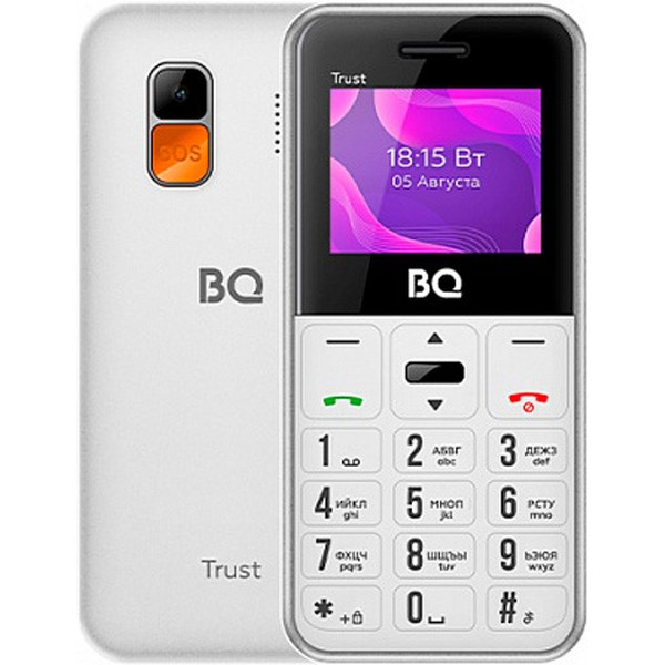 Мобильный телефон BQ 1866 Trust (белый)