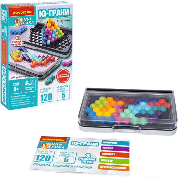 Настольная игра Bondibon БондиЛогика IQ-Грани ВВ5953