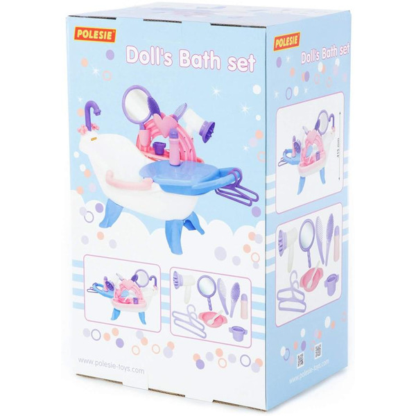 Ванночка для кукол Полесье №2 с аксессуарами 58607