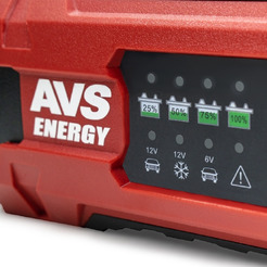 Зарядное устройство для автомобильного аккумулятора AVS BT-2S(2A.35W) 6/12V