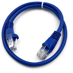 Патч-корд Buro UTP-5E-0,5M-BL