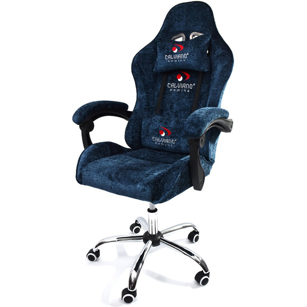 Вибромассажное кресло Calviano Nero (blue plush)