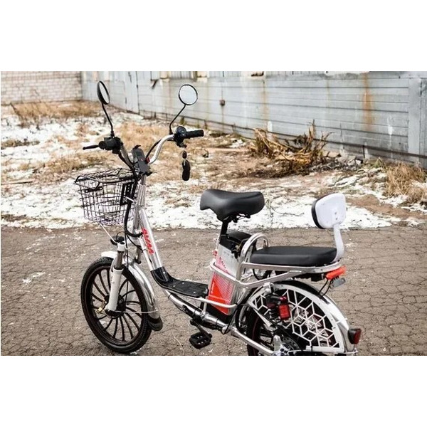 Электровелосипед AVM E-ALFA 20 Pro (серебристый)