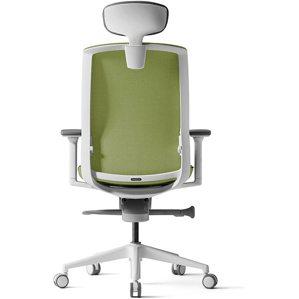 Офисное кресло Bestuhl J1 (зеленый, белая рама)