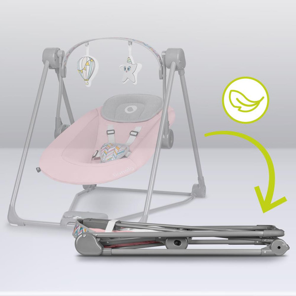 Качели Lionelo Otto Baby (розовый)