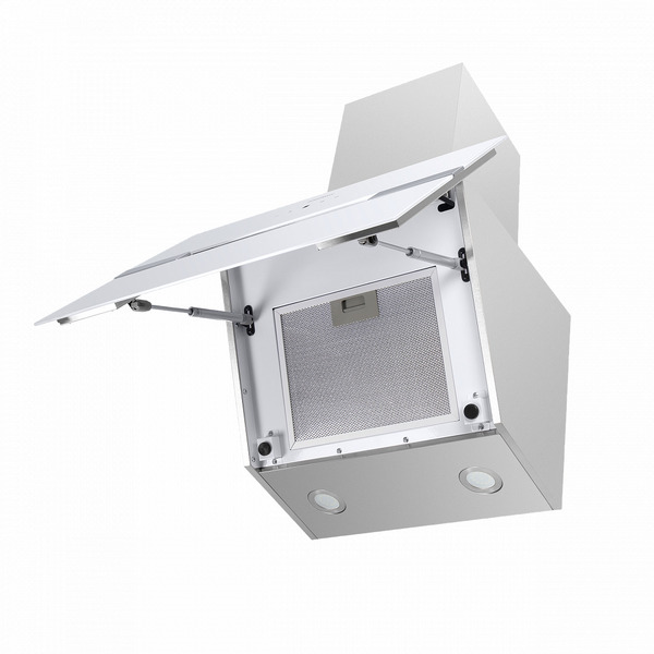 Кухонная вытяжка MAUNFELD Mersey 60 (нержавеющая сталь\белое стекло)