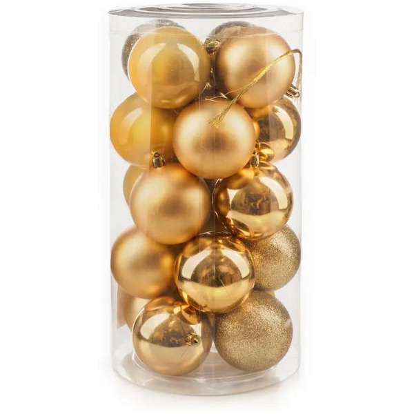 Набор новогодних шаров Ausini VT25-04007-1