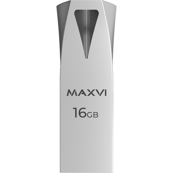 USB флеш-накопитель Maxvi MK2 16GB 2.0 metallic silver