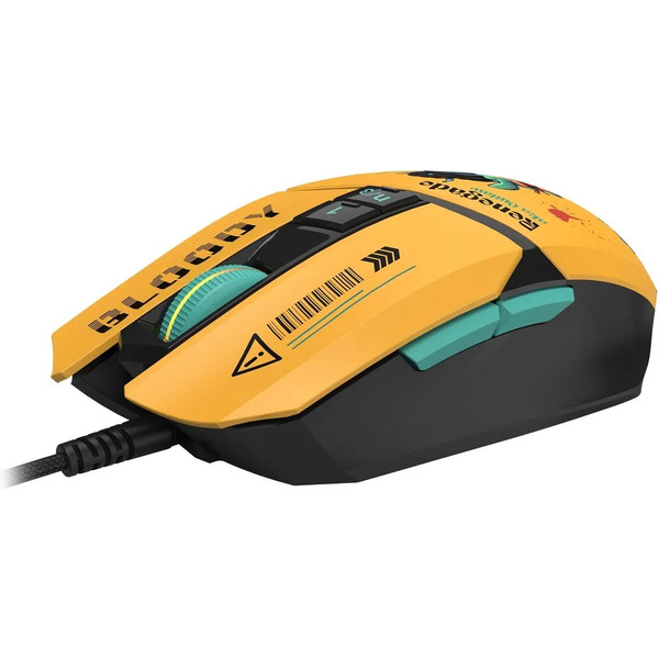 Мышь A4Tech Bloody W63 Max Renegade (желтый)