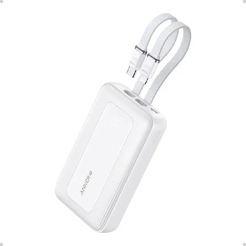 Внешний аккумулятор Anker Power Bank Built-In USB-C and Lightning Cable A1680H21 30W 10000mAh (белый)