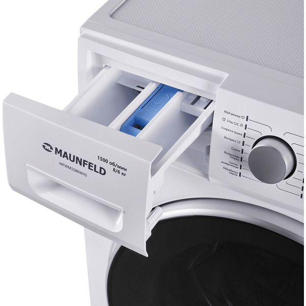 Стирально-сушильная машина MAUNFELD MFWM1586WHS