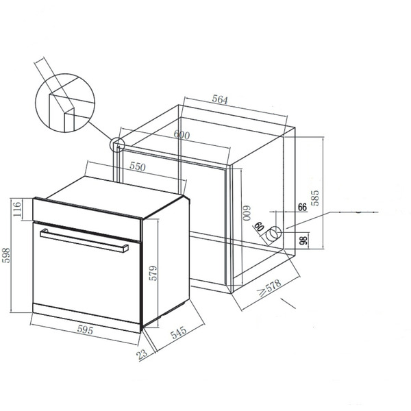 Духовой шкаф ZORG FIN611 BL