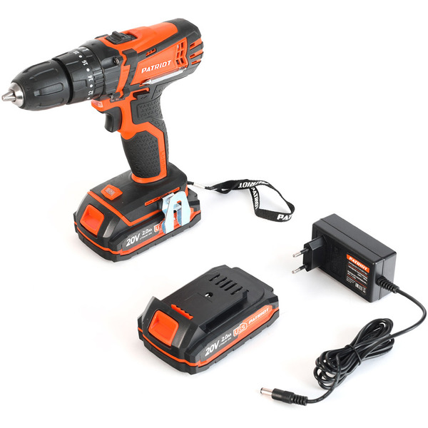 Дрель-шуруповерт Patriot BR 201UES-h с 2-мя АКБ, кейс