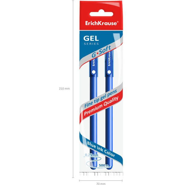 Набор гелевых ручек Erich Krause G-Tone Stick Original 39519 (2 шт)