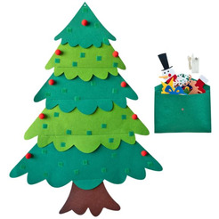 Новогоднее украшение Золотая сказка Фетровая ель с игрушками 592141