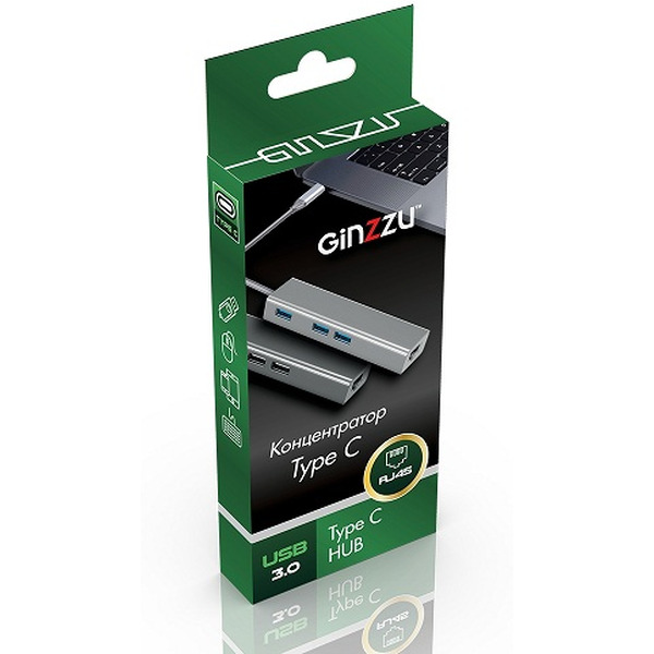 USB-хаб Ginzzu GR-765UB