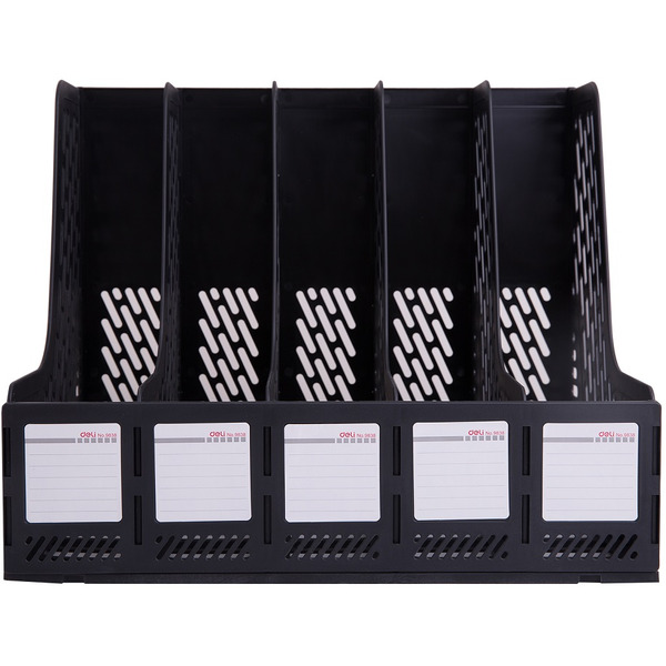 Лоток для бумаг вертикальный DELI 9838BLACK