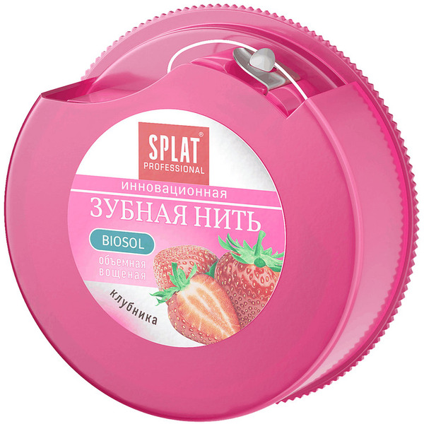 Зубная нить Splat Professional объемная с ароматом клубники (30м)