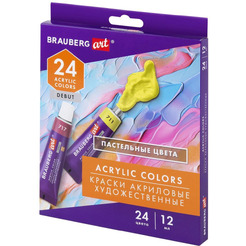 Краски акриловые художественные BRAUBERG ART DEBUT 192408