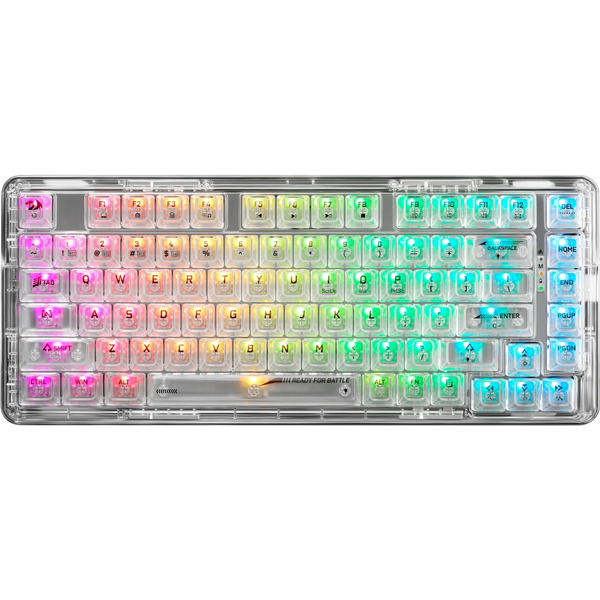 Беспроводная клавиатура REDRAGON Elf Pro RU (71688) белая