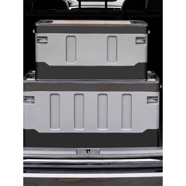 Органайзер усиленный складной со столиком Happy Home HH-006 (чёрный) 60л.