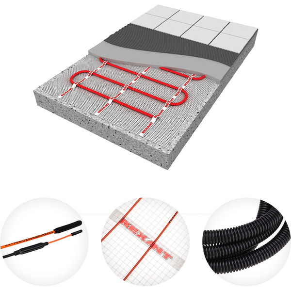 Теплый пол Rexant Extra 7м², 0,5х14м, 1120Вт 51-0514