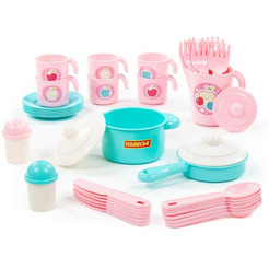 Набор игрушечной посуды Полесье Настенька 79961 (на 6 персон)