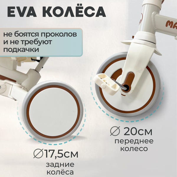 Детский велосипед Bubago Malanka BG 211-1 (бежевый)