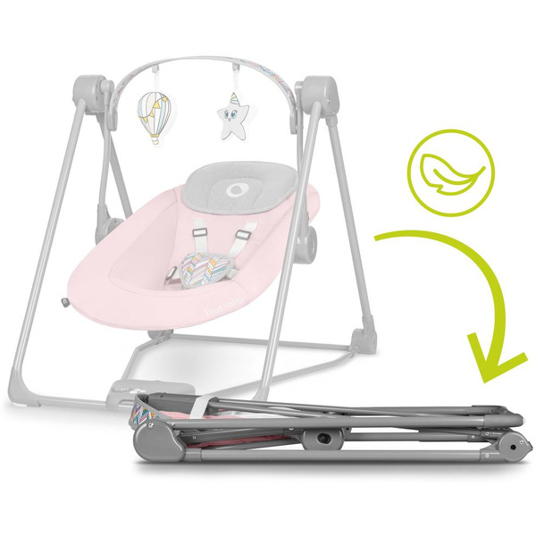 Качели Lionelo Otto Baby (розовый)