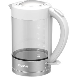 Электрический чайник Hyundai HYK-G9990 (белый/серебристый)