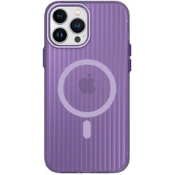 Задняя накладка CASE Translucent Strip Apple iPhone 13 Pro Max (фиолетовый)