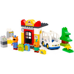 Конструктор Полесье Макси Три кота. Автовокзал 61373