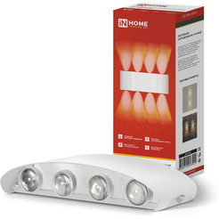 Светильник уличный INhome ДБУ TWIN-1030WH 10Вт 3000К 220х80 белый IP54