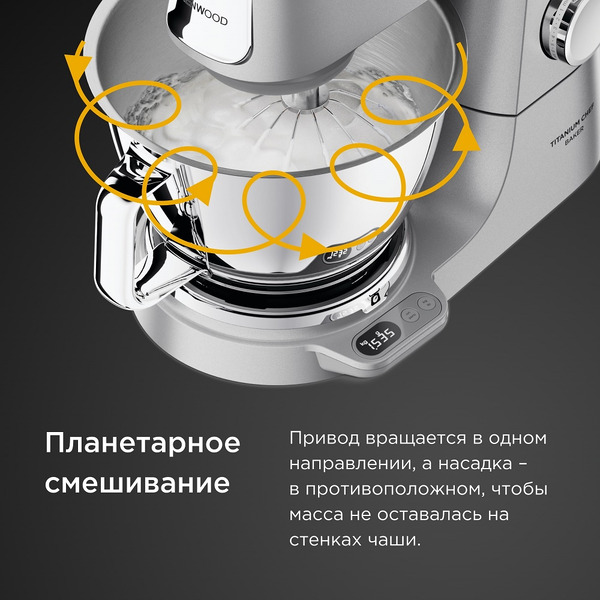 Кухонная машина Kenwood Titanium Chef Baker KVC85.004SI