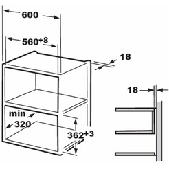 Встраиваемая микроволновая печь Akpo MEA 820 08 MMP01 BL