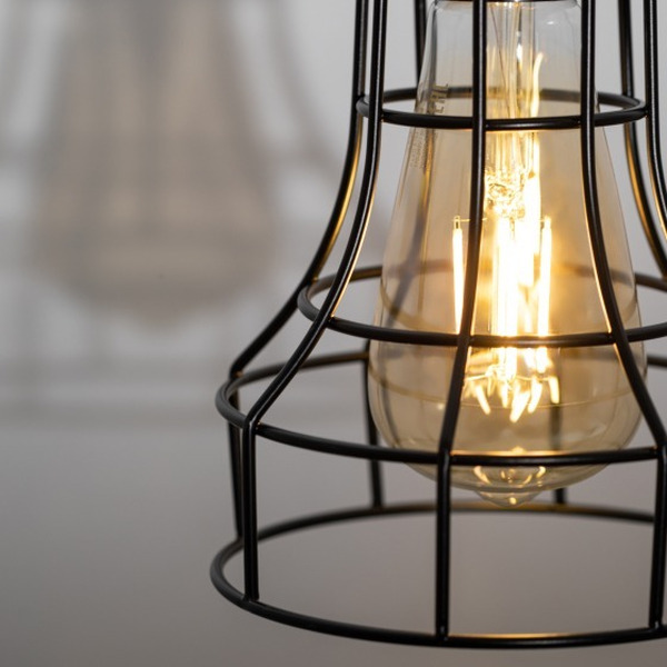 Светильник подвесной ЭРА PL10 BK Б0037457