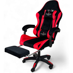 Игровое кресло Calviano 1583 (черно-красный велюр)