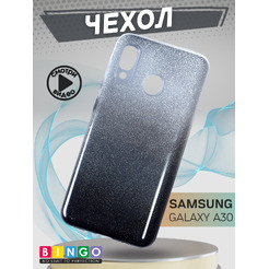 Чехол-накладка Bingo Shine+ для SAMSUNG Galaxy A30 (черный)