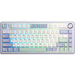 Клавиатура Aula F75 (фиолетовый/бежевый/зеленый/Gray Switches)