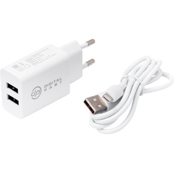 Зарядное устройство DigitalPart WC-250 2.1A (белый)