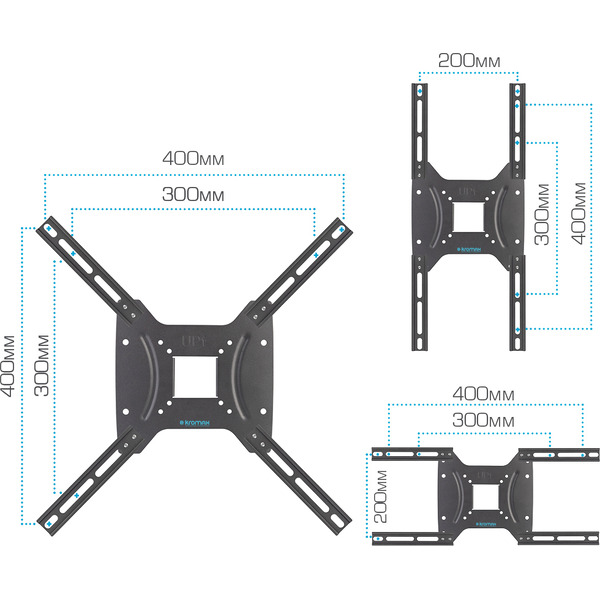 Кронштейн Kromax OPTIMA-404 (черный)